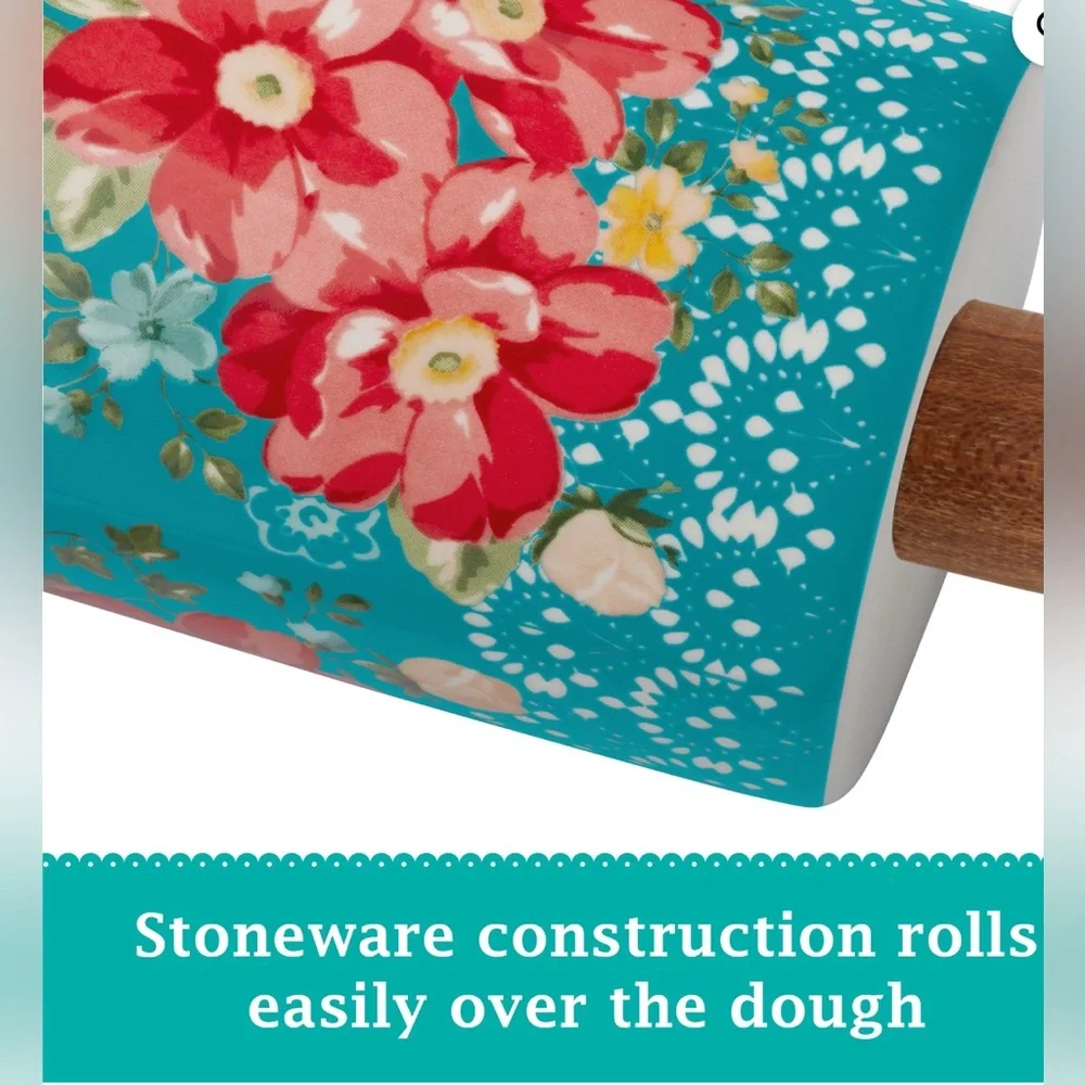 The Pioneer 19.9 in Ceramic French Rolling Pin - Picture 5 of 7